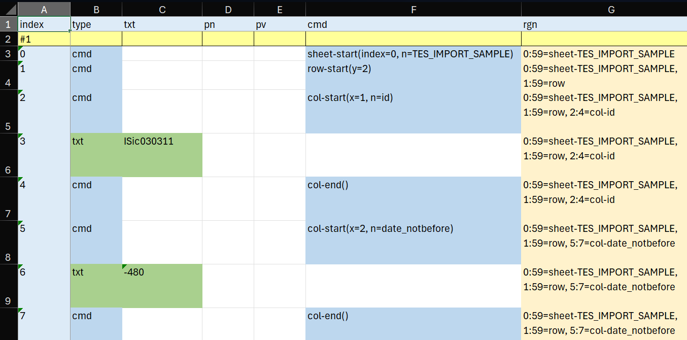 Excel dump