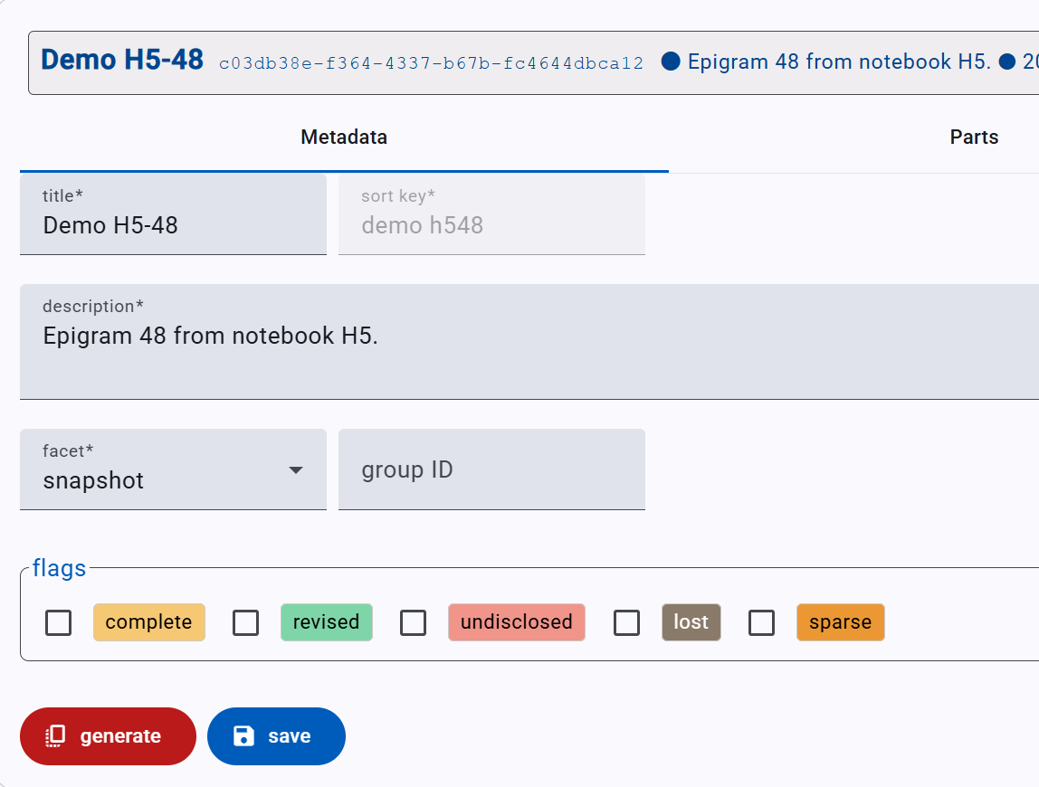 metadata