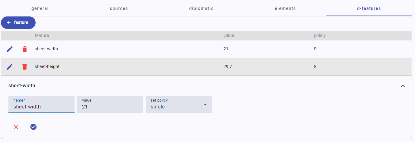 d-features tab