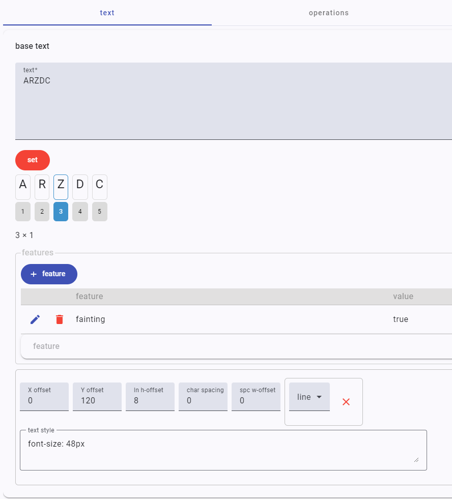 snapshot editor - text